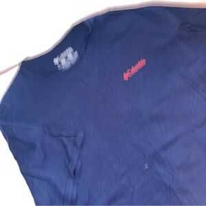 Columbia Shirt Men's XL Blue Short Sleeve Crew Neck Graphic Tee